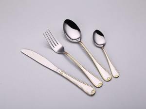 Premium Quality Stainless Steel Cutlery <b>Set</b> Gold Designer Handle Elegant <b>Flatware</b> <b>Set</b> For Tableware - Product Image 3