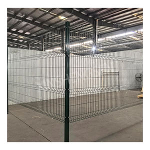 Panneau de clôture décoratif extérieur pour la sécurité domestique, en acier au carbone soudé en 3D, galvanisé à chaud, revêtu de PVC, écologique, imperméable - Product Image 6