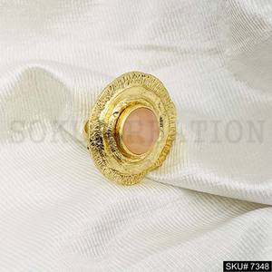 Ensemble de bijoux plaqué or SKU7348 Unique Drop and Dangle Boucle d'oreille Pendentif avec anneau réglable pour les mariages - Product Image 6