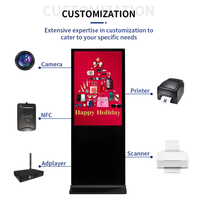 Kiosco Publicitario Digital con Pantalla Antideslumbrante, Android, IoT, Control Remoto, para Minoristas y Restaurantes, OEM ODM