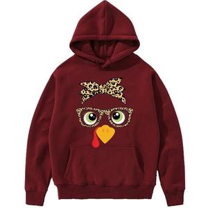 Sweat à capuche mignon poulet femmes sweats à capuche esthétiques automne hiver dessin animé graphique pulls décontractés sweats - Product Image 5