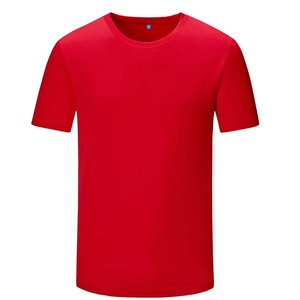 T-shirts pour hommes en coton/bambou, coupe classique, personnalisables avec impression floquée, marque OEM, écologiques, respirants, vente en gros - Product Image 2
