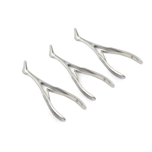 Espéculo Mathieu de Acero Inoxidable de 3 Puntas, 8 Pulgadas de Largo, para Examen, Apto para Autoclave, con Tornillos de Bloqueo y Resorte de Lámina, Instrumento Quirúrgico - Product Image 1