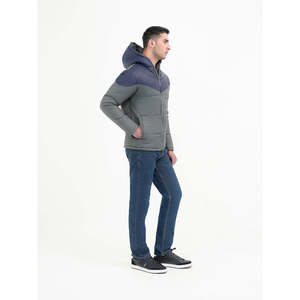 ATLAS Coated Streetwear Puffer <b>Jacket</b> with Hood Embroidered Zipper Water Resistant Waterproof Winter XS Size Pattern Decoration - Product Image 3