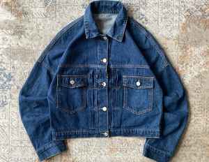 Veste en jean personnalisée de haute qualité pour homme, style streetwear vintage avec broderie et boutons décoratifs, décontractée et formelle, motif imprimé pour l'hiver - Product Image 6