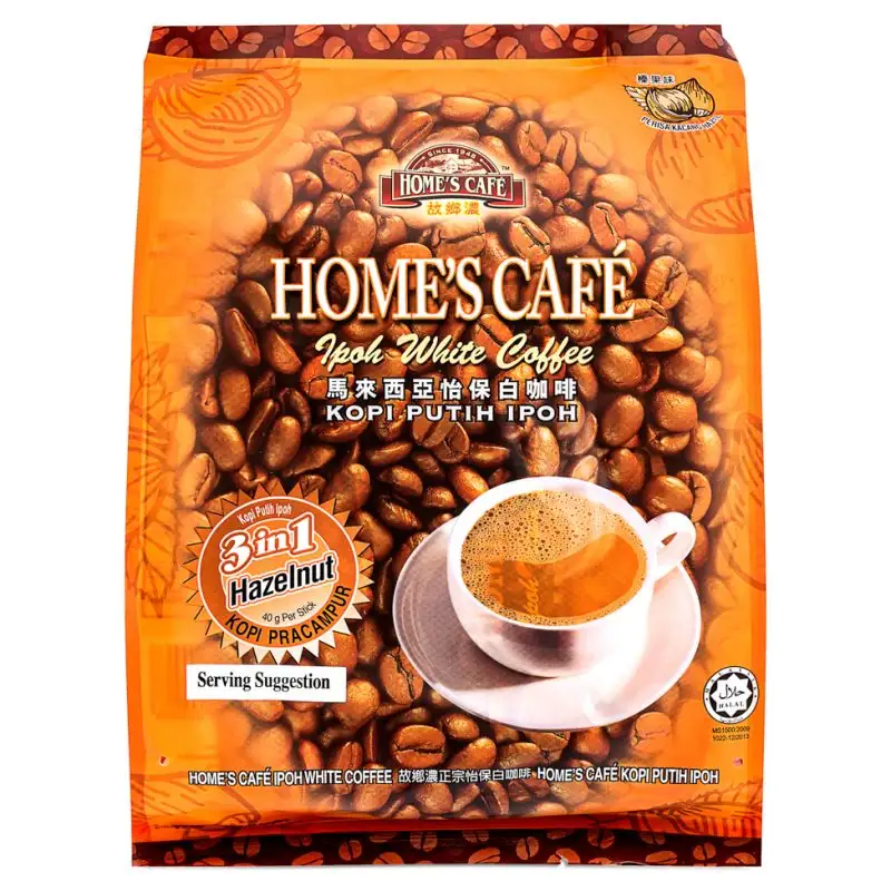 Ipoh Home's Cafe 3 in 1 Haselnuss weißer Kaffee 40g x 15s x 24 pkts