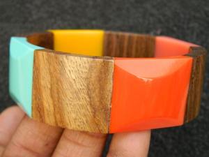 Coréen Coloré Irrégulier Ouverture Acrylique Résine Bracelet C Forme Géométrique Charme Chunky Manchette Acrylique Bracelets pour Femmes - Product Image 6