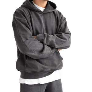 Sudaderas Extra Grandes Personalizadas, 100% Algodón Orgánico, Felpa, con Cierre, Lavadas, para Hombre y Mujer, Ropa Urbana, Sudadera con Capucha para Invierno - Product Image 4