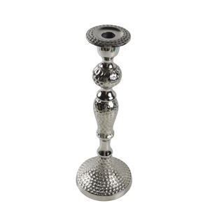 Bougeoir créatif en métal creux avec finition plaquée argent pour les fêtes à la maison décoration de mariage supports de pilier - Product Image 1