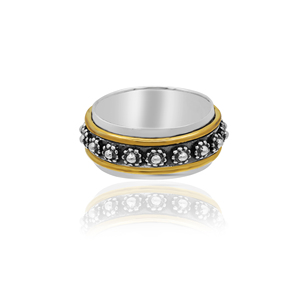 Wholesale Solid 925 Sterling Silver Handmade <b>Spinner</b> <b>Rings</b> Elegant Plain Design Elegant Finish for Weddings Parties IGI - Product Image 1