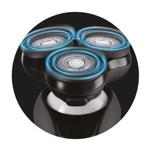 Afeitadora Eléctrica con Sistema de Corte Rotatorio de Láminas, Uso en Seco y Húmedo, Recortadora de Triple Cuchilla, Impermeable IPX7, Lavable, Tipo Reemplazable - Product Image 5