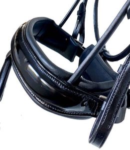 Bride à langer en cuir de cheval de qualité supérieure avec muserolle demi-ronde pour débarrasser les chevaux à un prix abordable - Product Image 6