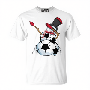 Camiseta de Fútbol con Diseño Navideño de Muñeco de Nieve, Unisex para Adultos, Cuello Redondo, Manga Corta, Impresión Digital, Diseño Deportivo - Product Image 2