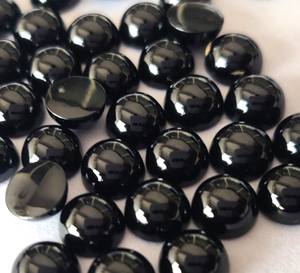 Spinel Cabochon 7mm สีดำธรรมชาติสีดำ Spinel - Product Image 6