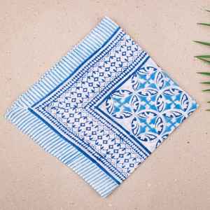 Bandana en coton biologique imprimé à la main, foulard bohème pour cheveux, cadeau durable - Product Image 6