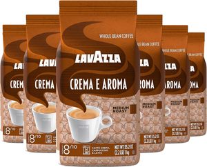 Wholesale Supply of Lavazza Crema e Aroma Brown Whole Bean Coffee 1kg Premium Italian Espresso Rich Flavor Aroma <b>Roast</b> Cheap - Product Image 3