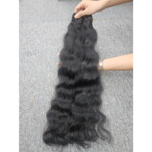 2023 Venta caliente Cabello de trama de onda natural, cabello negro, cabello vietnamita Cabello humano virgen - Product Image 1