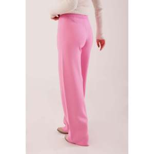 Pantalones de Punto Rosa al por Mayor con Cintura Alta y Pierna Ancha, Transpirables - Product Image 1