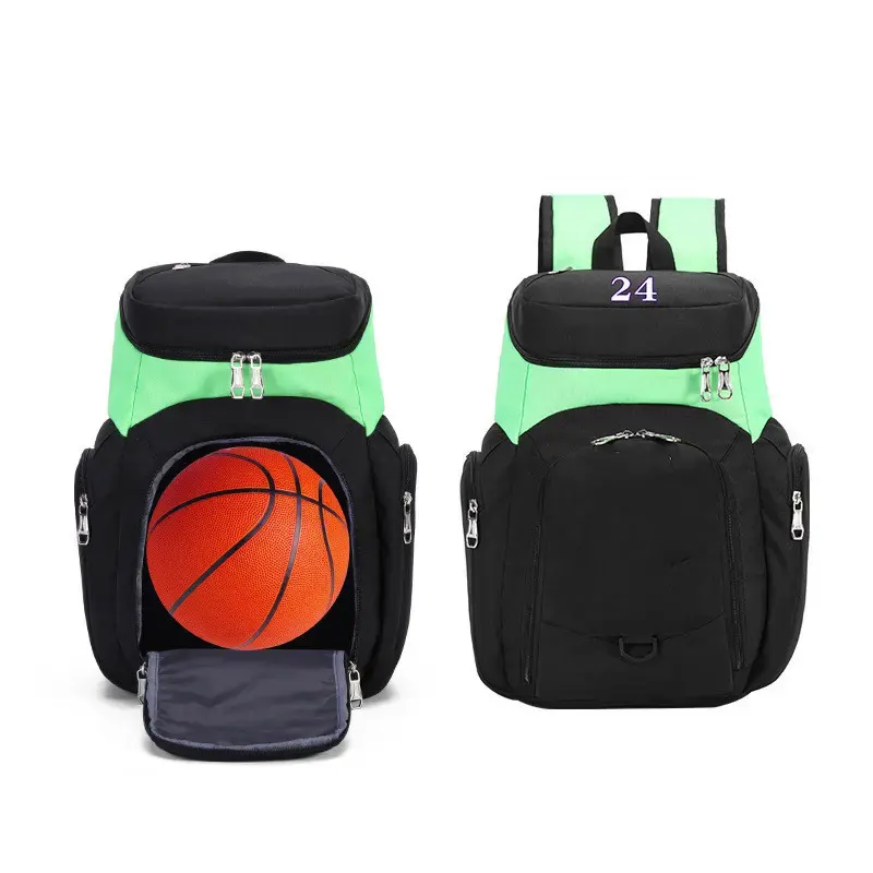 Mochila de equipe personalizada esportiva, grande, bola de futebol, moda basquete