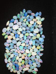 อัญมณีสีฟ้า Cabochon ขายส่งรูปร่างผสมโอปอลอัญมณีรูปไข่ผลิตภัณฑ์จำนวนมากที่ทำด้วยมือสีฟ้า - Product Image 3