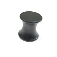 Poignées de meubles rondes modernes en alliage de zinc noir mat, durables et écologiques, pour tiroirs, armoires et commodes