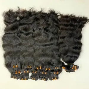 Vente en Gros de Cuticules Alignées, Extension de Cheveux Indiens Remy pour Femmes Noires, Bundles Super Double Trame de Cheveux Humains Vierges Bouclés - Product Image 6
