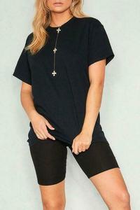 Camisetas de gran tamaño para niñas y mujeres, ropa sexy con logotipo personalizado impreso, cuello redondo, venta al por mayor - Product Image 4
