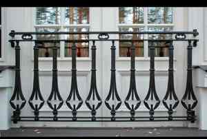 Balaji Metals - Barandilla Moderna de Hierro Fundido y Aluminio, Color Plata Pulido, Paneles de Delimitación de Pared para Balcón, Altura Ajustable de 30.5 Pulgadas - Product Image 2