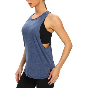 Gym Training <b>Women's</b> Tank <b>Top</b> Fitness Stringer Bodybuilding Breathable <b>Vest</b> Latest Design <b>Women</b> Singlet With Custom Logo - Product Image 6
