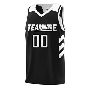 Venta al por mayor de alta calidad de impresión digital personalizable transpirable 100% poliéster camisetas de baloncesto conjuntos de ropa deportiva con números nombre - Product Image 1