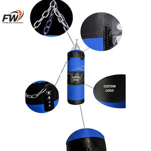 Saco de Boxeo de Cuero con Cadena de Alta Calidad, Saco de Boxeo Profesional para Entrenamiento de Boxeo y Kickboxing - Product Image 2