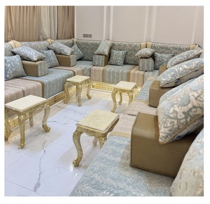 Sofá estilo Majlis árabe, diseño clásico, elegante conjunto para sala de estar, asientos de esquina de lujo, diseño que ahorra espacio - Product Image 1