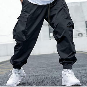 Vente chaude Logo Personnalisé Imprimé Hommes Cargo Noir Top Vente Hommes Pantalon téléchargé par Dress Sports - Product Image 6