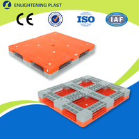Palette en plastique à 6 patins 1250x1000 pour systèmes de rayonnage automatique et entrepôts automatisés