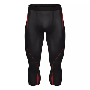 Vêtements de sport de gym en gros, pantalons de compression pour hommes, poches, leggings de sport respirants et frais, sous-vêtements de sport, leggings de course à pied - Product Image 1