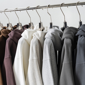 High Quality Unisex <b>Fleece</b> Heavyweight 345GSM <b>Oversized</b> <b>Hoodies</b> Sweatshirts <b>Men</b> Design Custom Blank Zip up Zipper <b>Hoodies</b> - Product Image 4