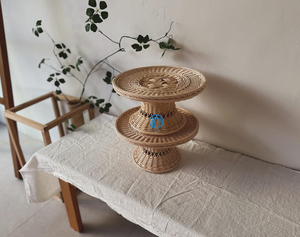 Soporte de ratán natural hecho a mano superventas cakd para decoración del hogar y decoración de fiestas hecho en proveedor mayorista en Vietnam - Product Image 3
