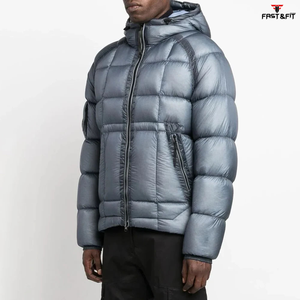 Veste d'hiver respirante à col montant et capuche en tissu softshell imperméable de qualité supérieure, fabriquée en usine professionnelle - Product Image 2