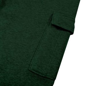 Conjunto de chándal con cremallera completa para hombre al por mayor, chaqueta con capucha y pantalones para correr con 2 bolsillos, ropa deportiva informal, chándal para gimnasio y correr - Product Image 4