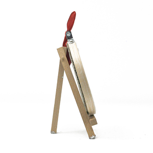 Cercle à broder artisanal « Soulmate Promise » – 10 cm en bambou et coton biologique – Art mural minimaliste « Serment du destin » avec ficelle rouge - Product Image 3