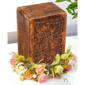 Boîte d'urne en bois faite à la main pour cendres humaines urnes funéraires pour hommes et femmes urnes de haute qualité - Product Image 3