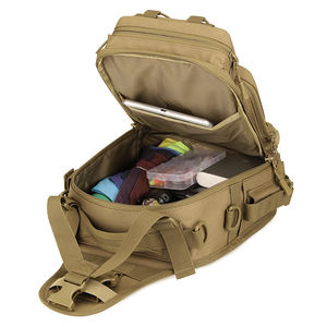 กระเป๋าสะพายไหล่พร้อมที่ใส่เบ็ดตกปลาอเนกประสงค์ทนทานกระเป๋าเป้สะพายหลังสำหรับตกปลากลางแจ้งกระเป๋าคาดอกยุทธวิธี - Product Image 5