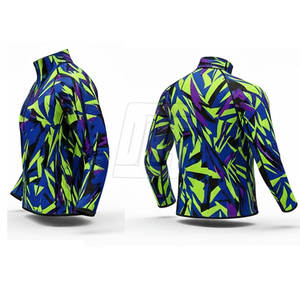 Chaqueta Deportiva Sublimada con Cierre de Cremallera de Cuarto para Hombre, Chaqueta Deportiva Sublimada con Cierre de Cremallera de Cuarto para Entrenamiento, Gimnasio y Actividades al Aire Libre - Product Image 3