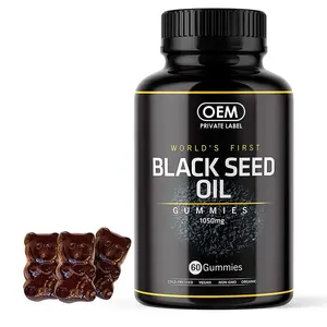 Black Seed Oil Gummies Vegan Hair Skin Joint Gummy Black Seed Oil Gummies With Honey