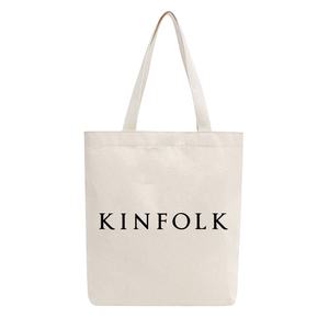 Sac fourre-tout vierge personnalisé de haute qualité OEM toile naturelle pour femmes avec fermeture à cordon et contraste de couleur vente en gros - Product Image 4