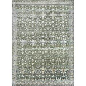 Viscaya Green Hand Knotted <b>Wool</b> Afghan Rugs Large Area 9x12 Enm-8013 for Home Living Room Hallway Medallion Pattern Handmade - Product Image 1