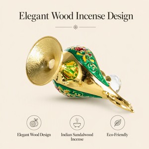 Lampada Genio Araba Vintage in Vetro con Contagocce Dorato |   Flacone Ricaricabile per Profumi e Oli Essenziali - Product Image 2