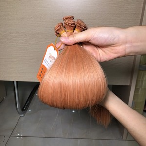 มือผูกผ้าต่อผม Remy เวียดนาม100% มนุษย์ผมคู่วาดบริสุทธิ์ดิบที่ยังไม่ได้ผมบริสุทธิ์ดิบ - Product Image 4