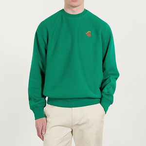 Top venta de los hombres de materiales frescos diseños de mezcla de algodón Venta caliente de tendencias de bajo precio de calidad superior bordado sudaderas - Product Image 2