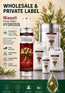 Hidrosol de Niaouli 100% Puro al por Mayor, Agua de Melaleuca Quinquenervia Destilada al Vapor, Cosmético, Etiqueta Privada, OEM, Purificante - Product Image 3